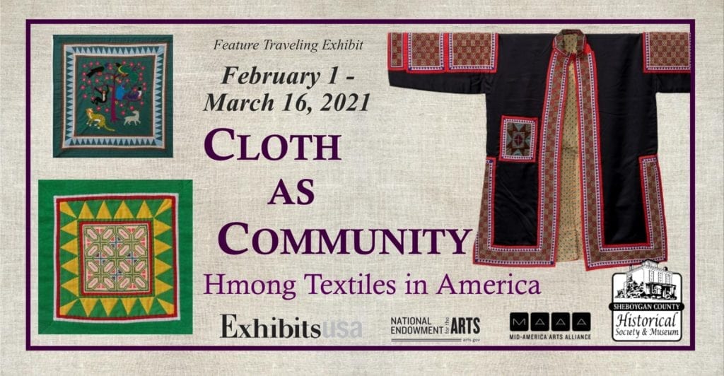 Cloth as Community exhibit flyer