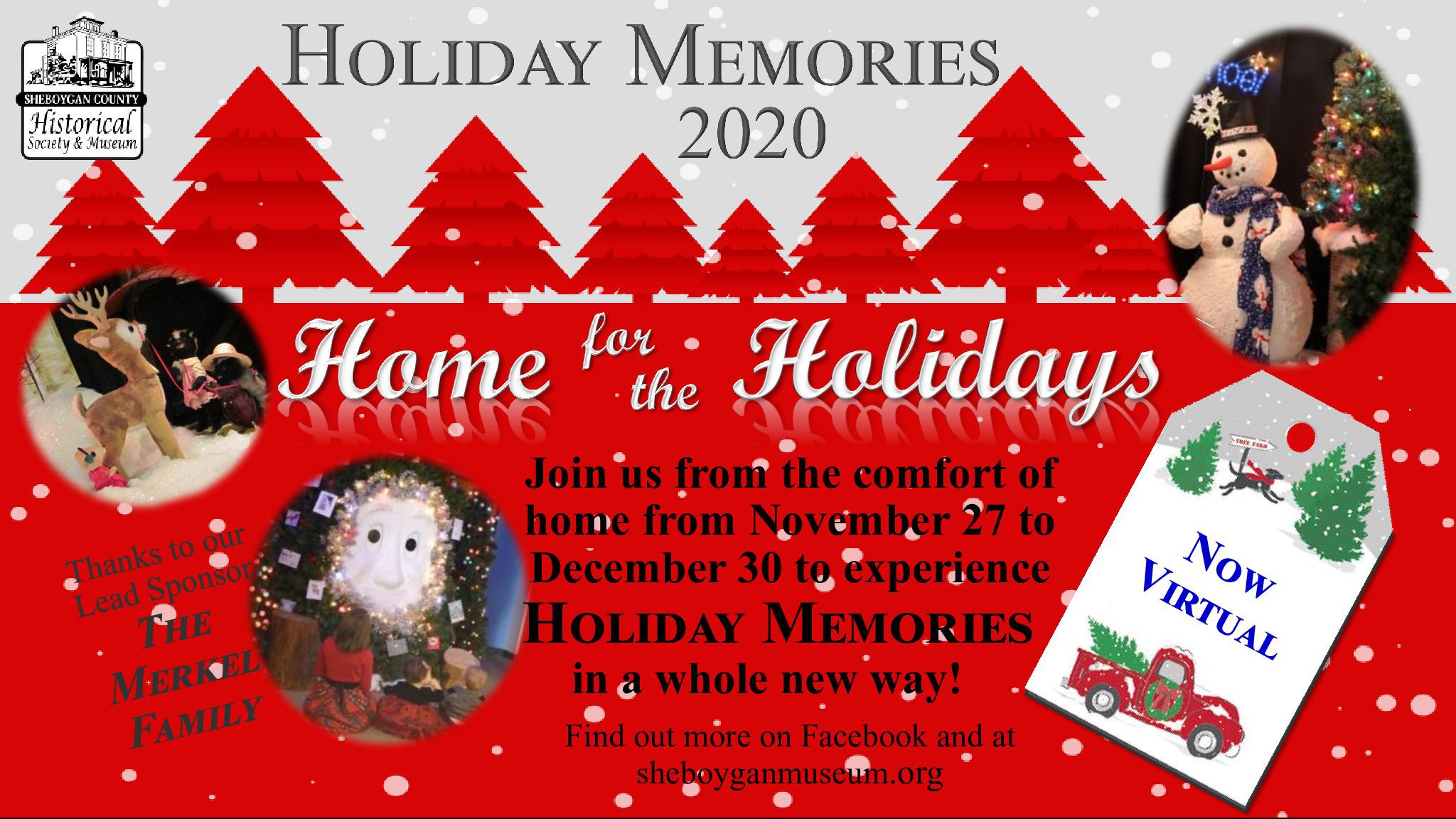 NOW VIRTUAL!! Holiday Memories 2020: Home for the Holidays