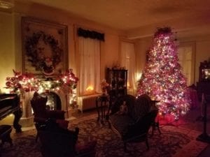 The Taylor House is decorated from top to bottom.