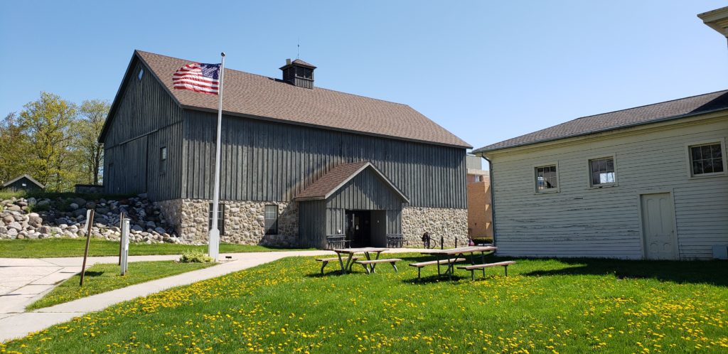 Main Building and Entrance Museum campus, showing the Main Building and Taylor House Garage